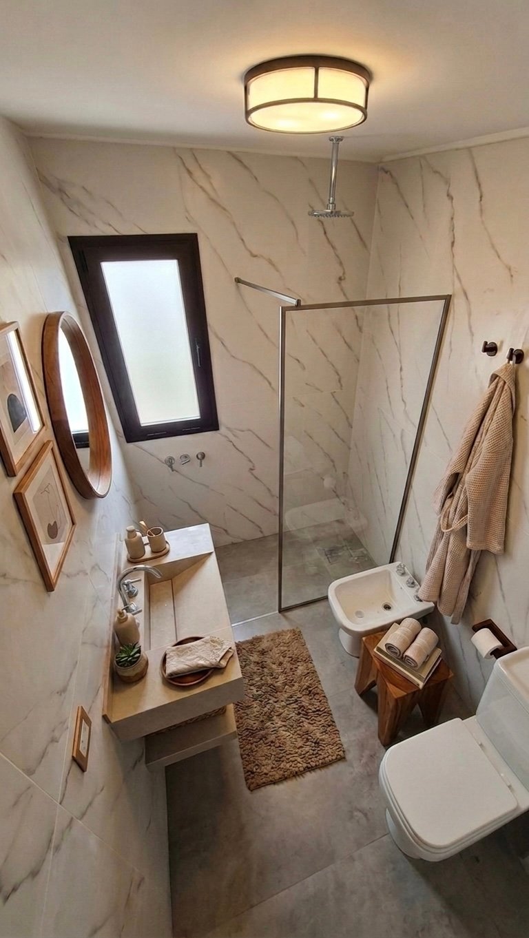 El mismo baño decorado digitalmente por Digital Estate — ejemplo 4