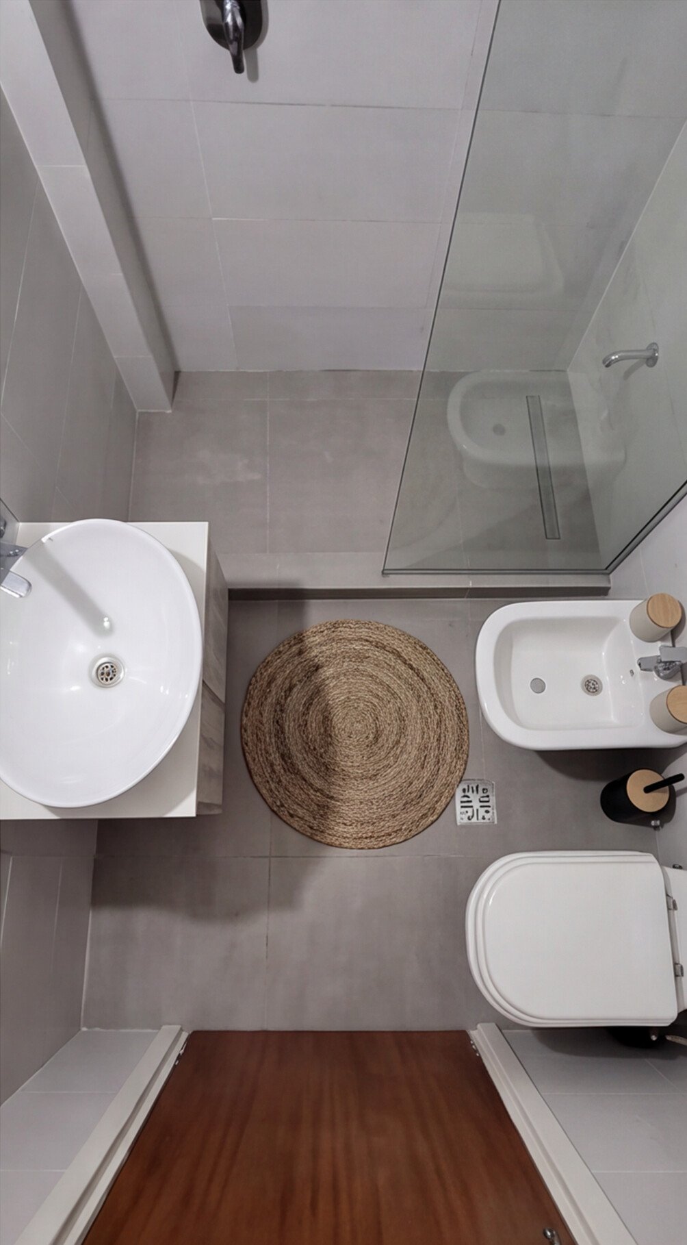 Baño decorado, detalle